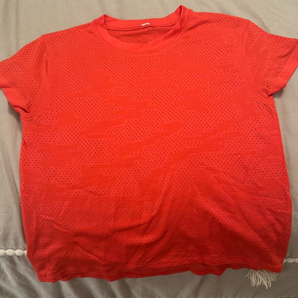 Red/ orange Lulu shirt vintage
